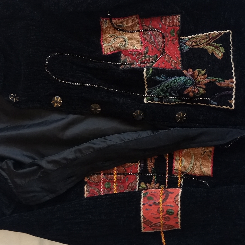 Vintage Patchwork Button Up Jacket - Picture 13 of 15